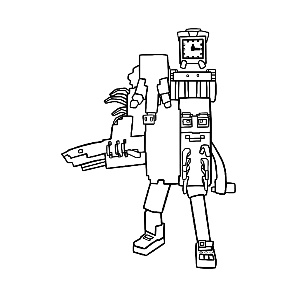 lindas páginas para colorear La Grande Combinasion 1