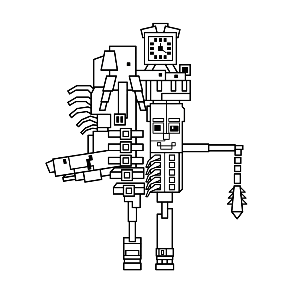 lindas páginas para colorear La Grande Combinasion