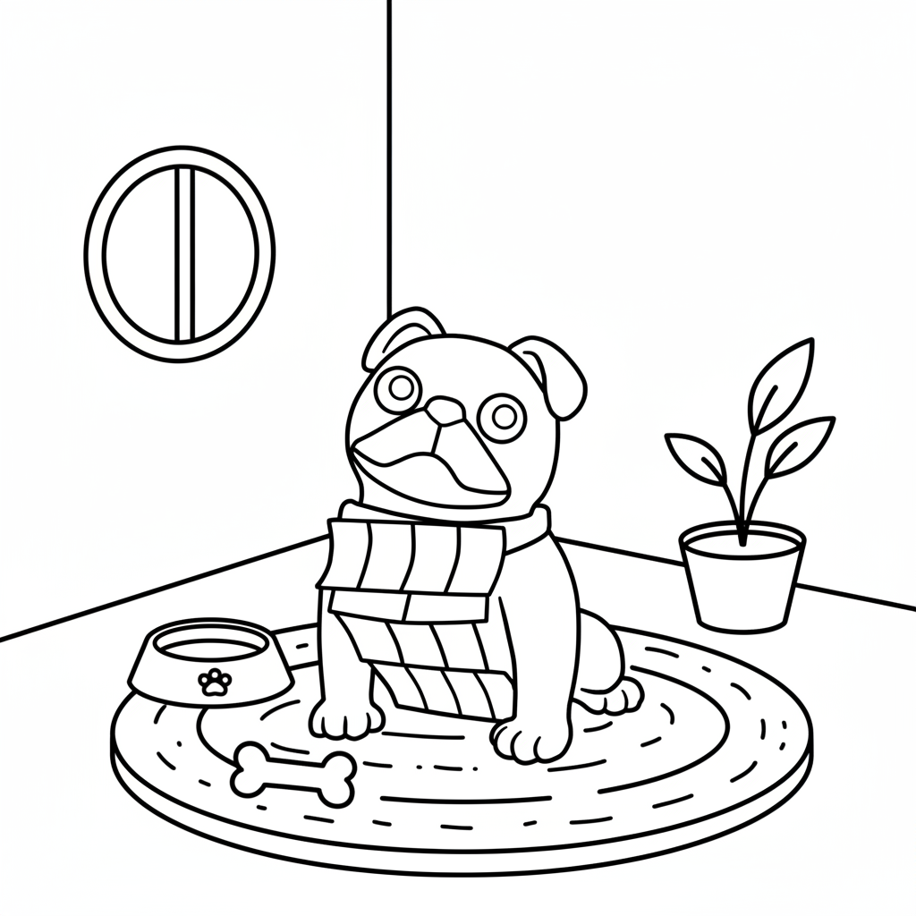 páginas para colorear gratis Money Money Puggy