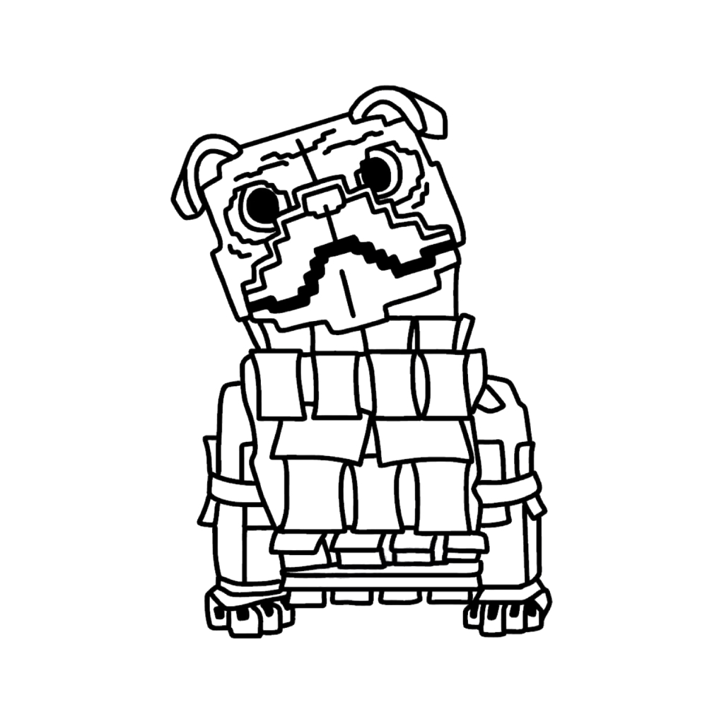 páginas para colorear para imprimir gratis Money Money Puggy