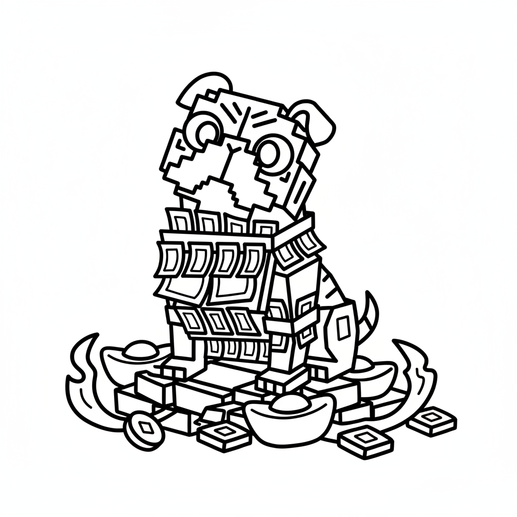 Money Money Puggy páginas para colorear para imprimir gratis