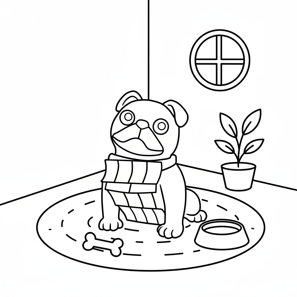 páginas para colorear para Money Money Puggy