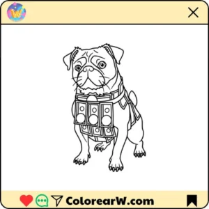 Money Money Puggy para colorear thumbnail