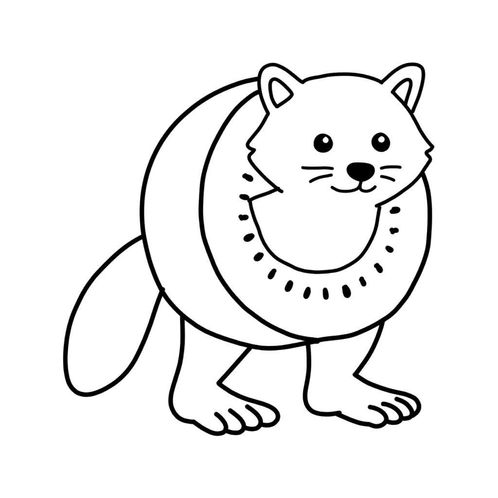 Pipi Kiwi 6 páginas para colorear imprimibles Pipi Kiwi 1