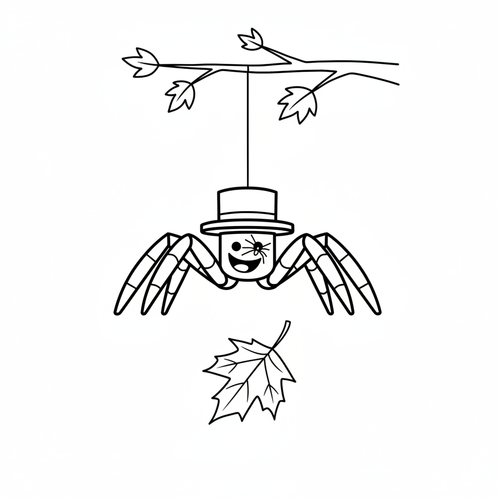 páginas para colorear gratis Sammyni Spyderini