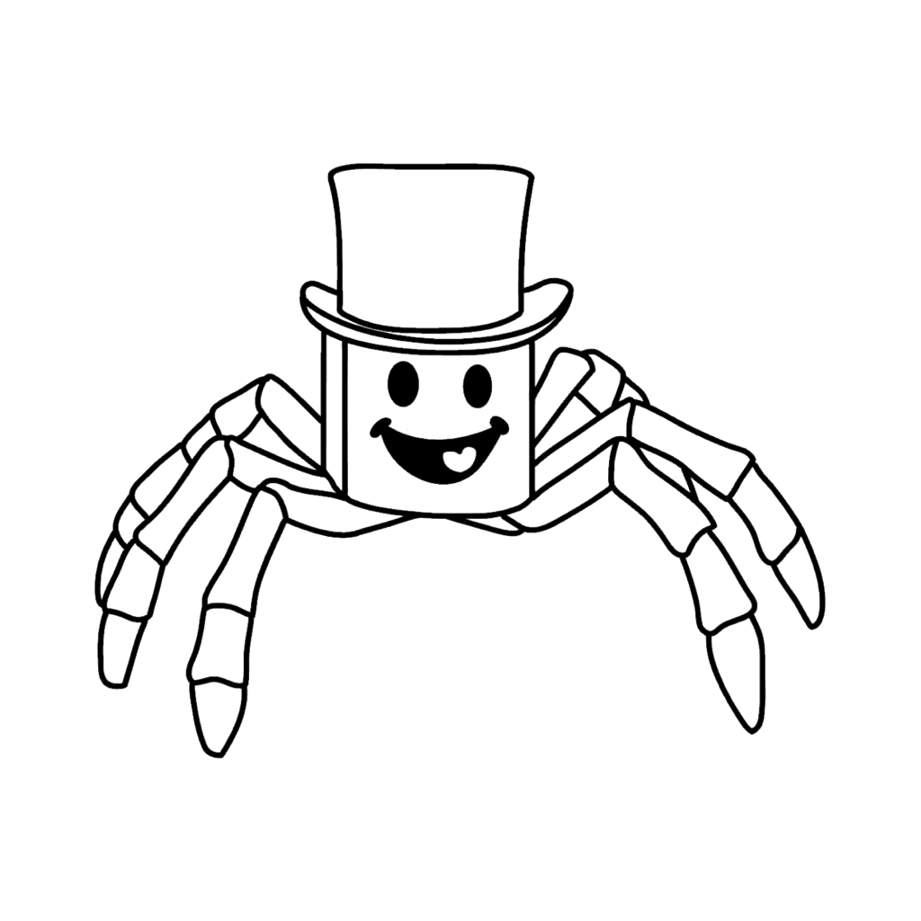 lindas páginas para colorear Sammyni Spyderini