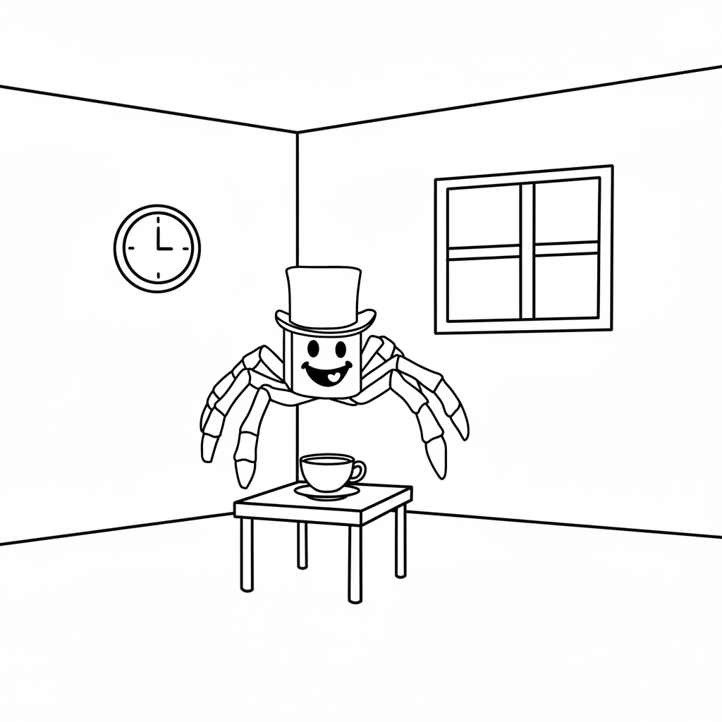 Sammyni Spyderini páginas para colorear fáciles