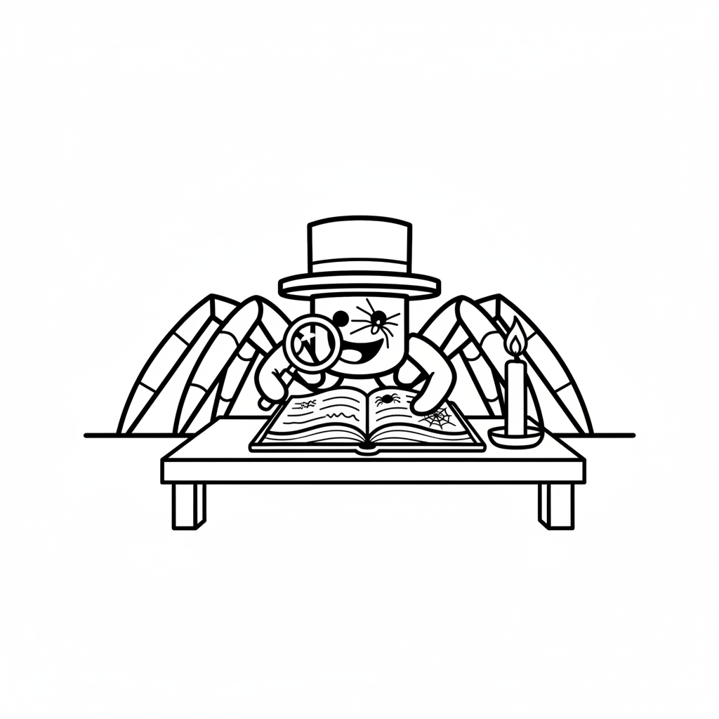 páginas para colorear para niños Sammyni Spyderini