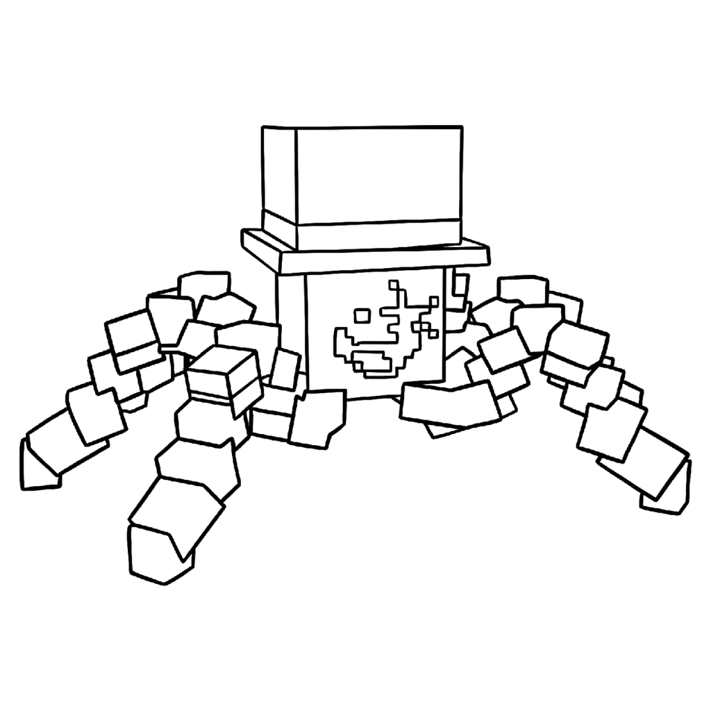 páginas para colorear gratis Sammyni Spyderini 1