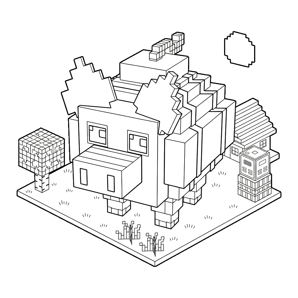 Svinina Bombardino 12 lindas páginas para colorear Svinina Bombardino 1