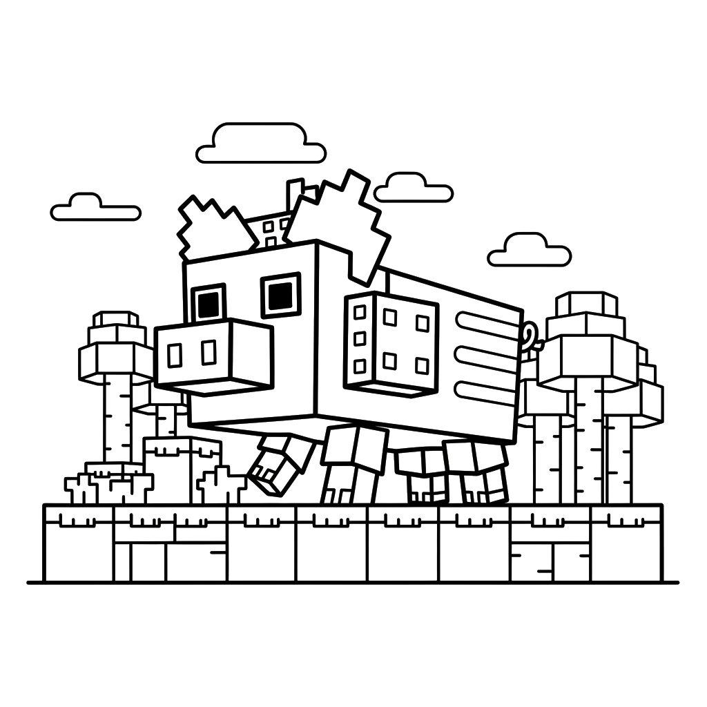 Svinina Bombardino 13 Svinina Bombardino páginas para colorear para niños 1