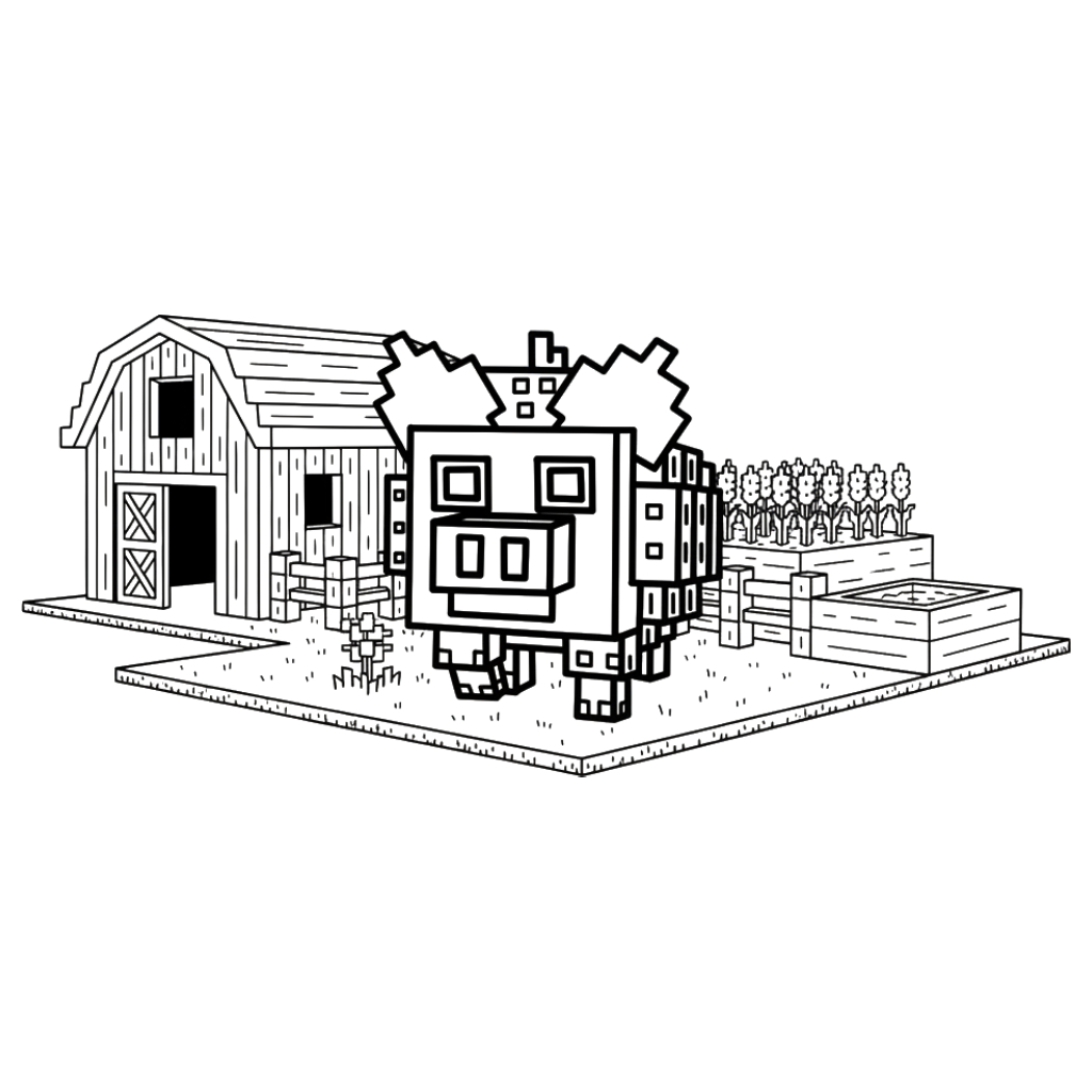 Svinina Bombardino 8 páginas para colorear imprimibles Svinina Bombardino para adultos