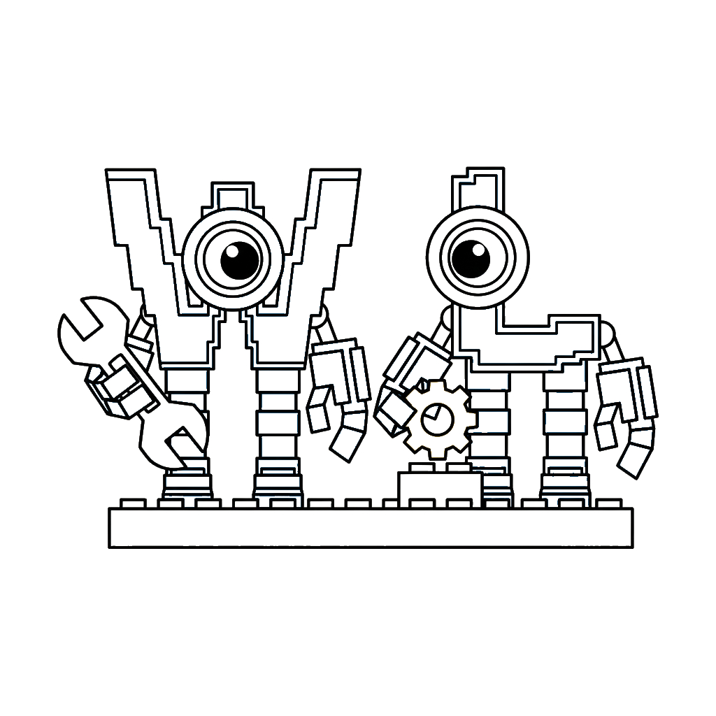 W or L 7 páginas para colorear gratis W or L para adultos 1