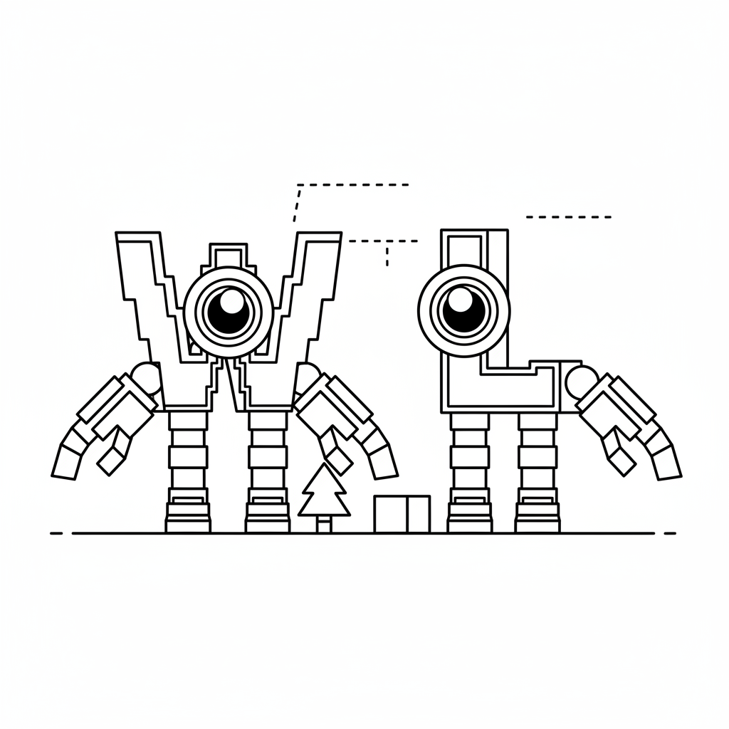 W or L 10 W or L páginas para colorear imprimibles