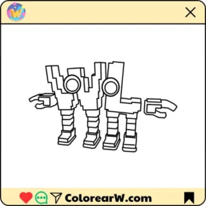 W or L 16 W or L para colorear thumbnail