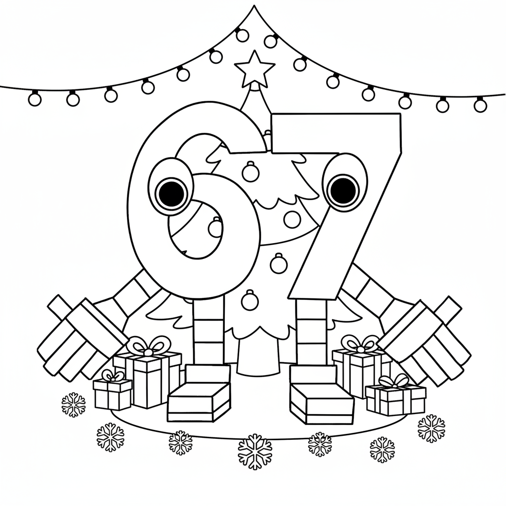 67 Navidad 13 67 Navidad páginas para colorear para adultos