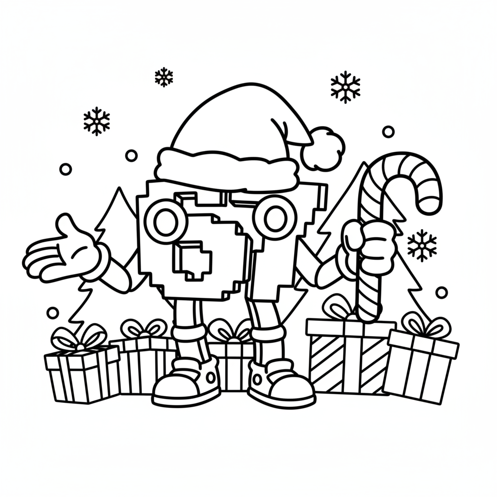 67 Navidad 17 páginas para colorear lindas y fáciles de 67 Navidad