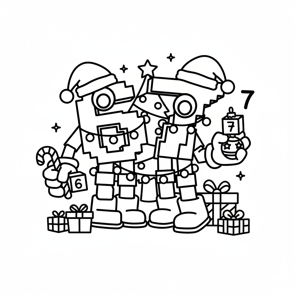 67 Navidad 20 páginas para colorear detalladas de 67 Navidad