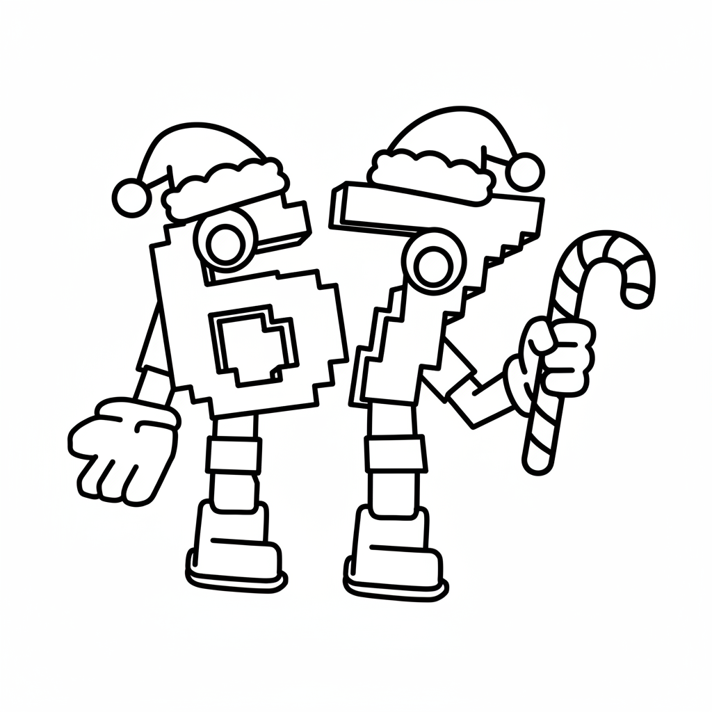 67 Navidad 2 lindas páginas para colorear 67 Navidad