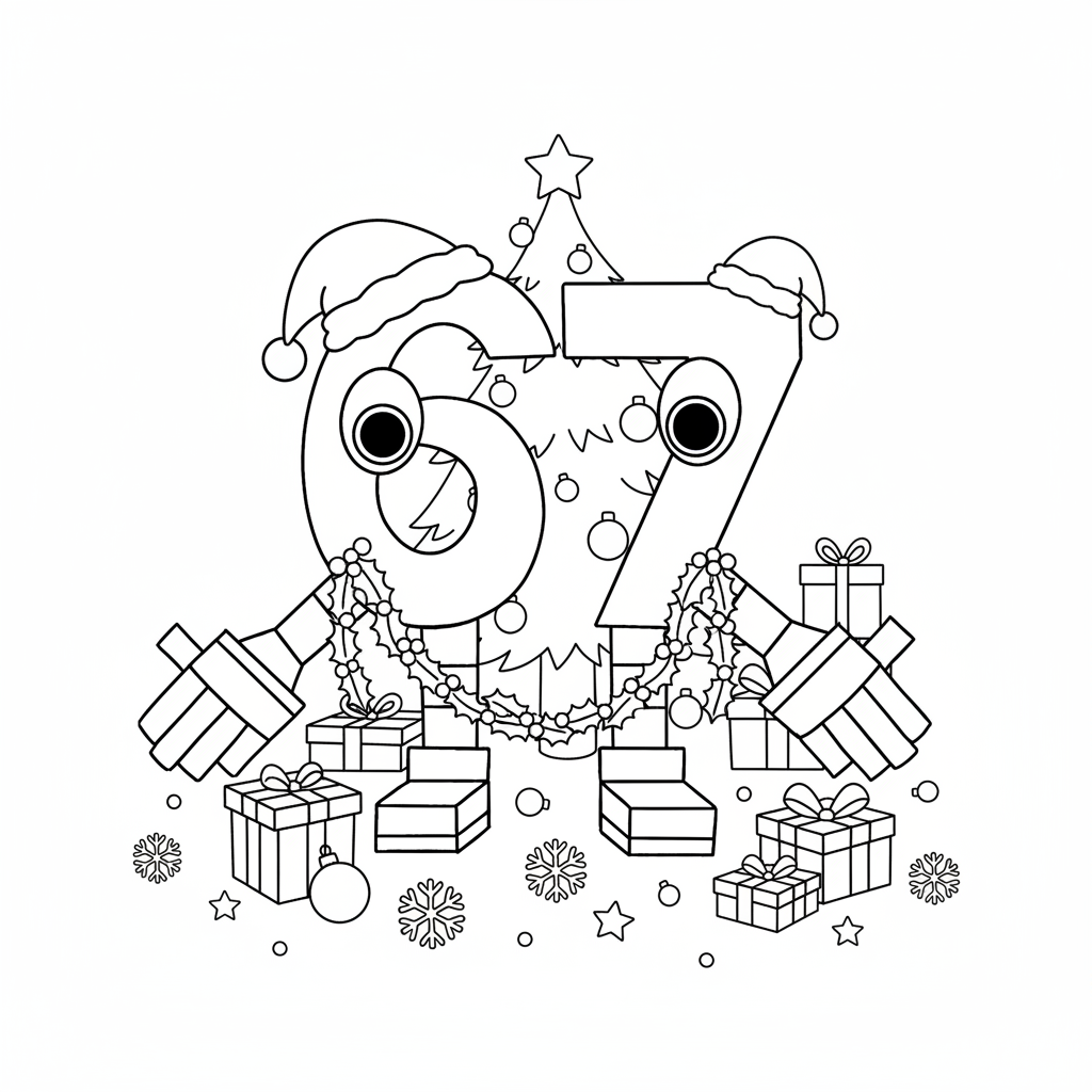 67 Navidad 35 páginas para colorear lindas y fáciles de 67 Navidad 1