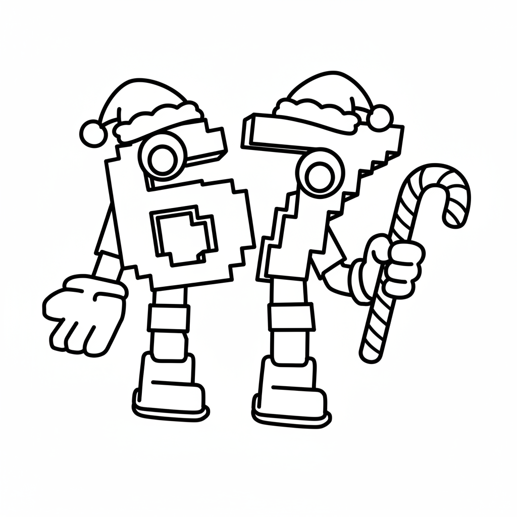 67 Navidad 9 67 Navidad páginas para colorear fáciles