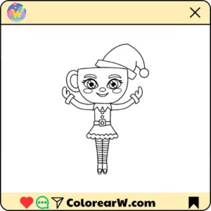 Ballerina Peppermintina 26 Ballerina Peppermintina para colorear thumbnail