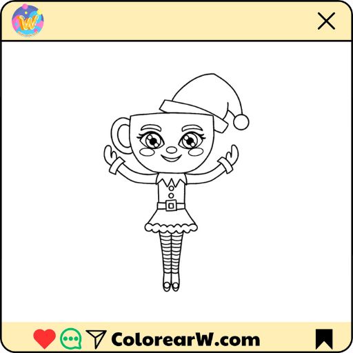 Ballerina Peppermintina para colorear thumbnail