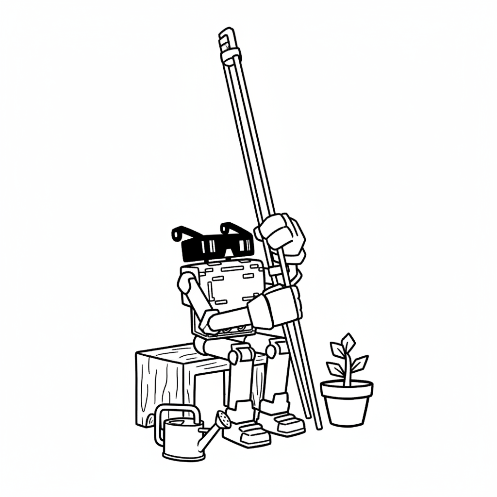 páginas para colorear Brasilini Berimbini imprimibles gratis