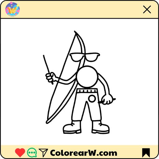 Brasilini Berimbini para colorear thumbnail