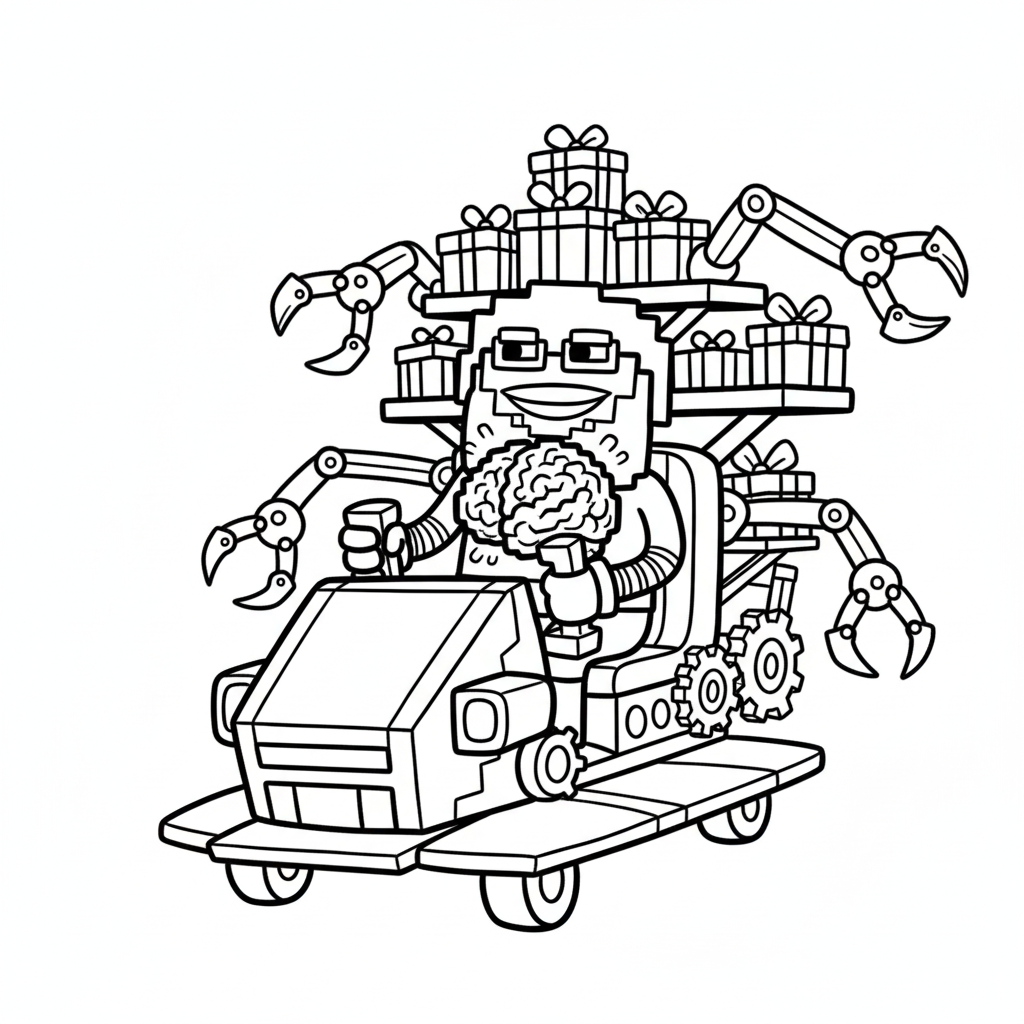 dibujos para colorear grinch Chicleteira Noelteira