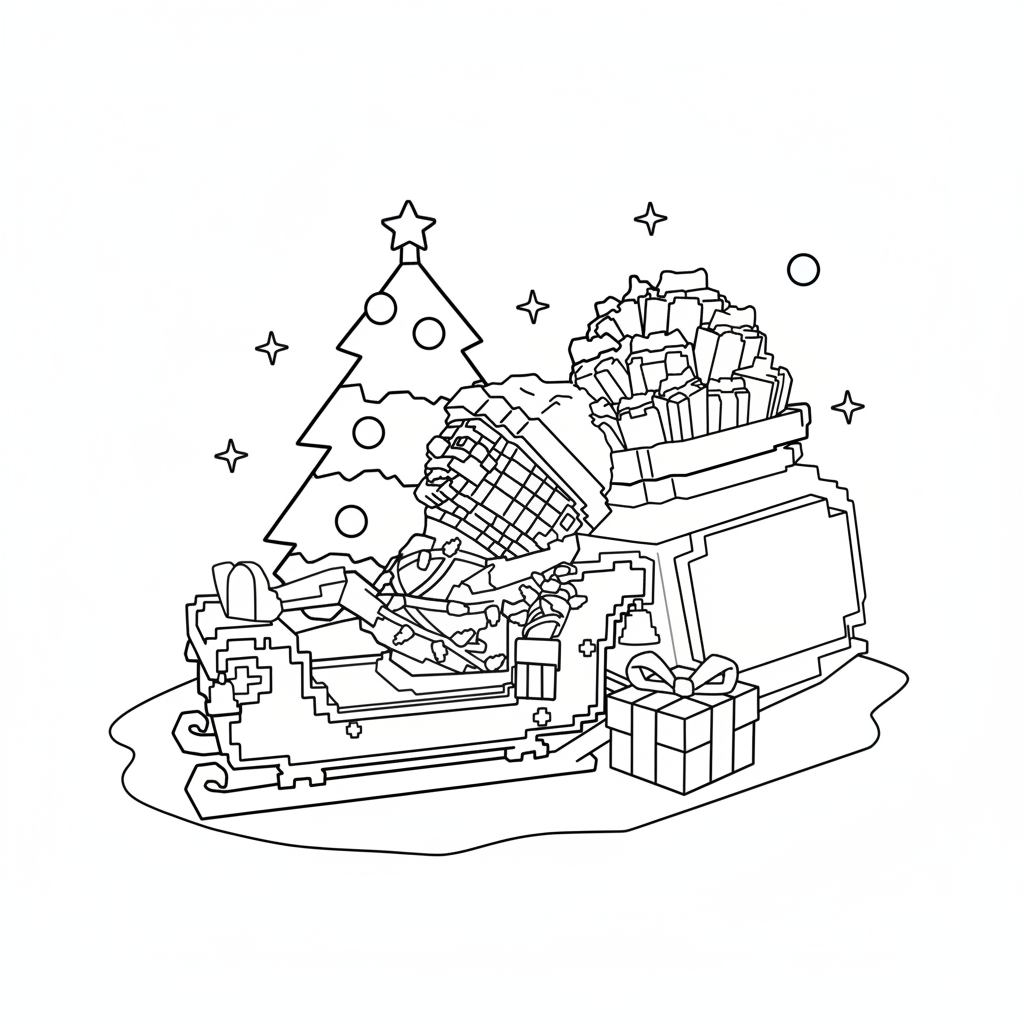 Chicleteira Noelteira páginas para colorear para adultos pdf