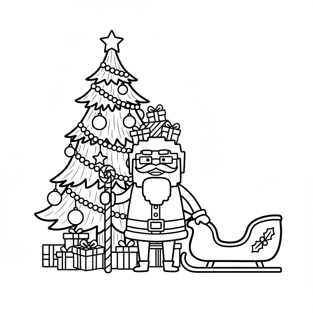 Chicleteira Noelteira páginas para colorear para adultos