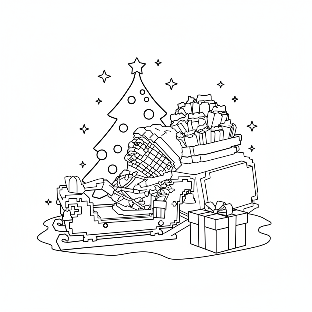 Chicleteira Noelteira páginas para colorear gratis