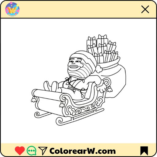 Chicleteira Noelteira para colorear thumbnail