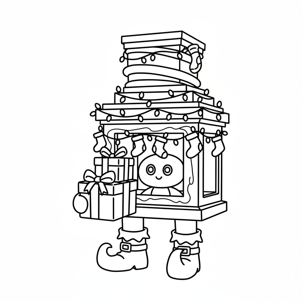 divertidas páginas para colorear Chimnino