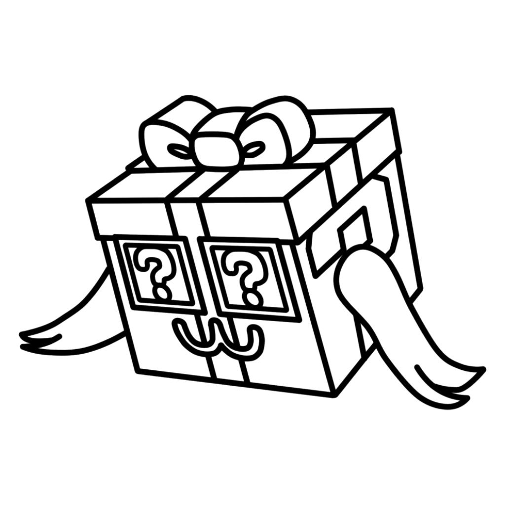 Festive Lucky Block 4 páginas para colorear detalladas de Festive Lucky Block para adultos