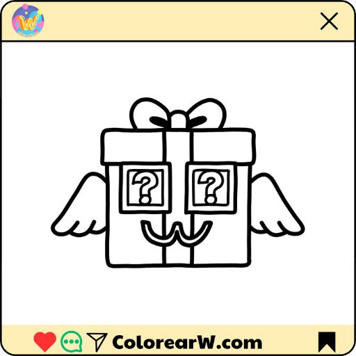 Festive Lucky Block para colorear thumbnail