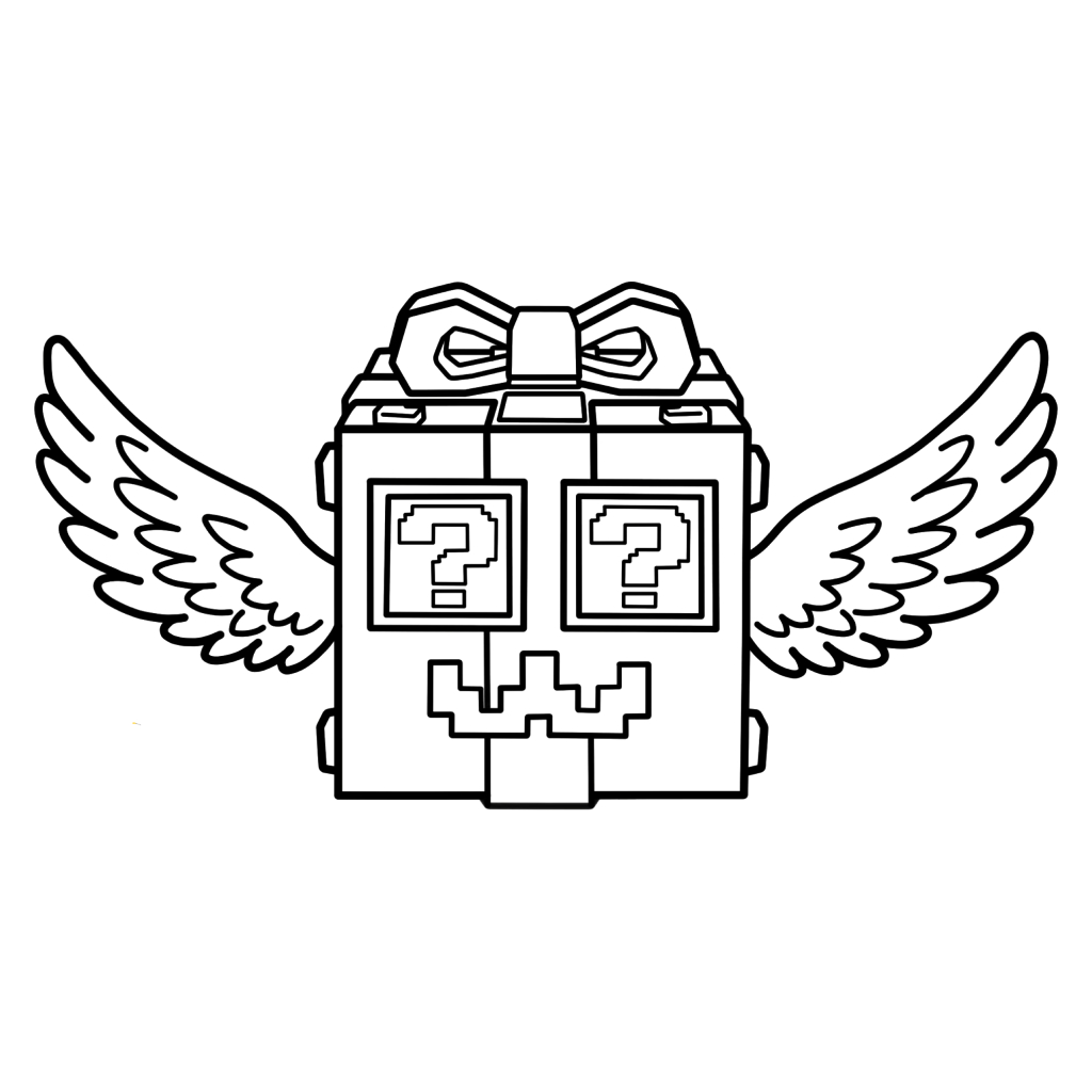 Festive Lucky Block 11 Festive Lucky Block páginas para colorear para adultos