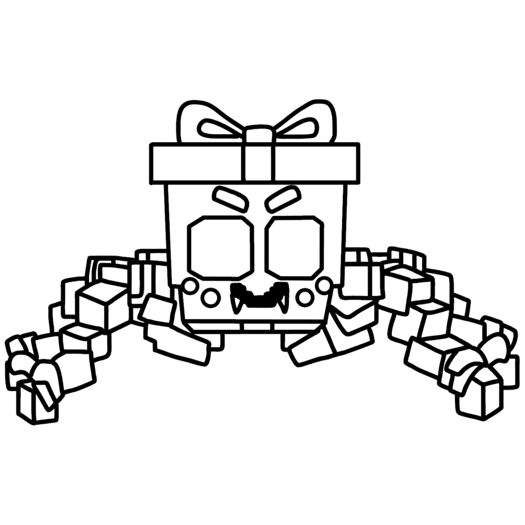 Giftini Spyderini 7 páginas para colorear fáciles de Giftini Spyderini