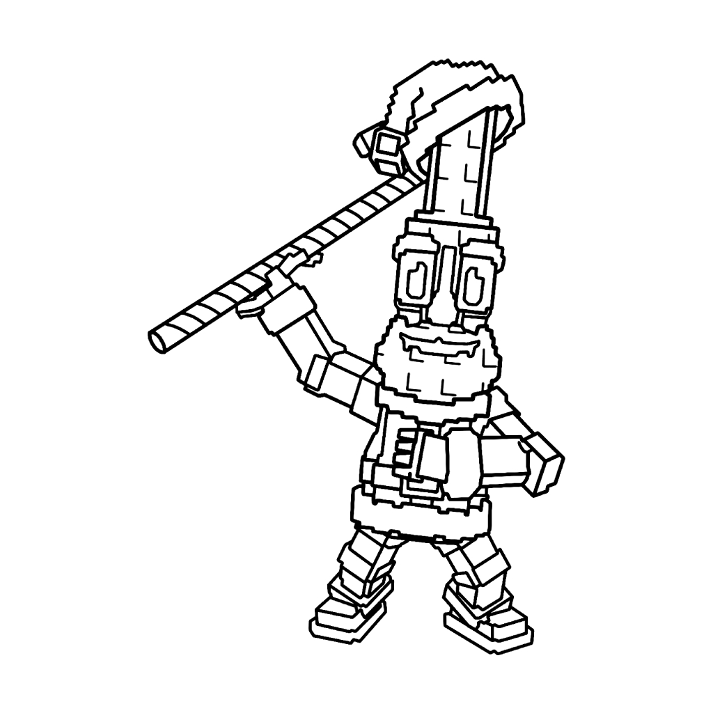 páginas para colorear detalladas de Ho Ho Ho Sahur