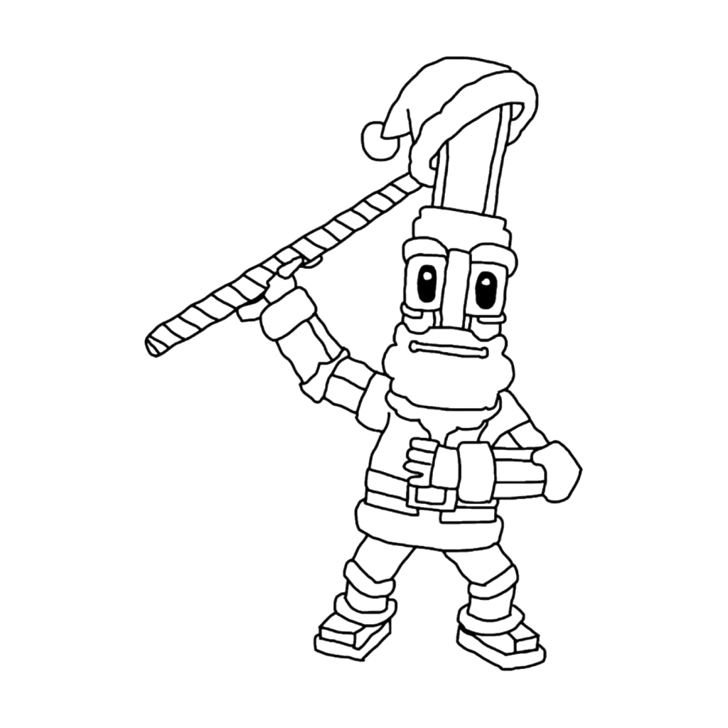 Ho Ho Ho Sahur dibujos para colorear