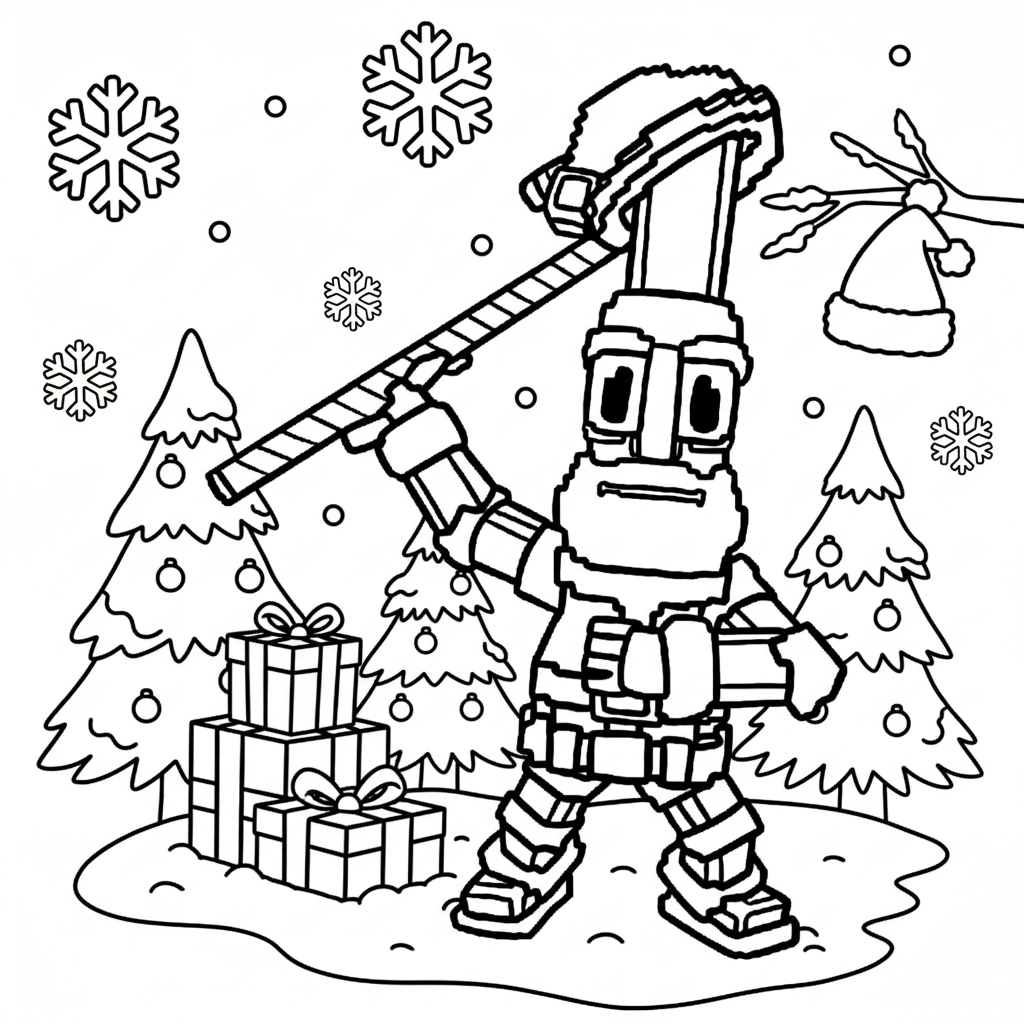 Ho Ho Ho Sahur páginas para colorear para adultos pdf