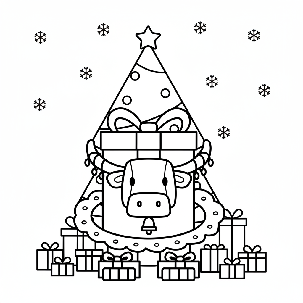 La Vacca Prese Presente para colorear