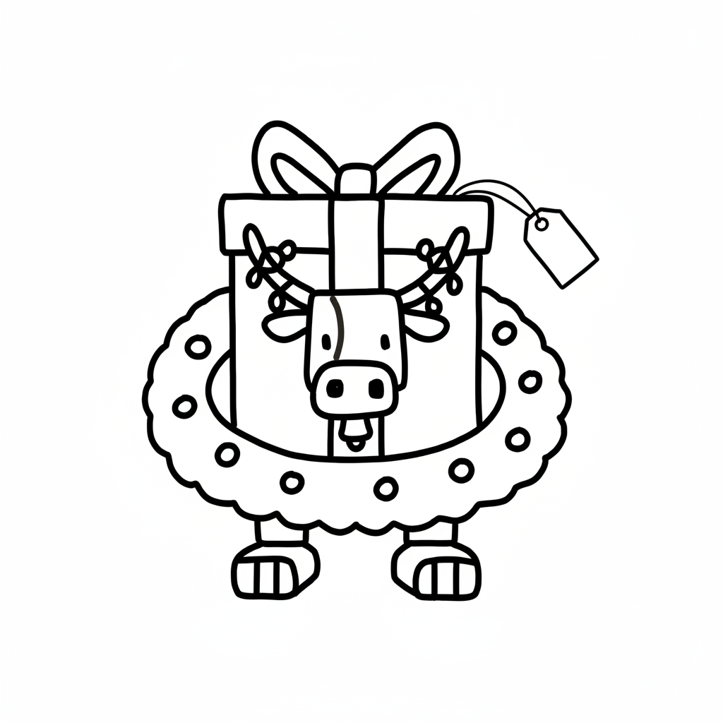 páginas para colorear de árboles La Vacca Prese Presente gratis