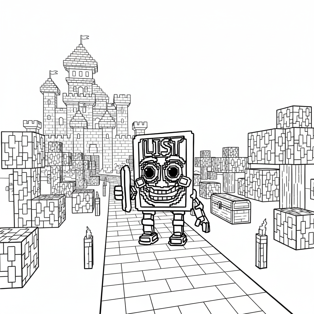 páginas para colorear detalladas de List List List Sahur para adultos