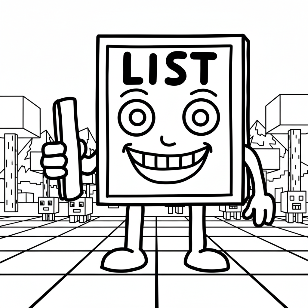 List List List Sahur páginas para colorear para adultos fáciles 1