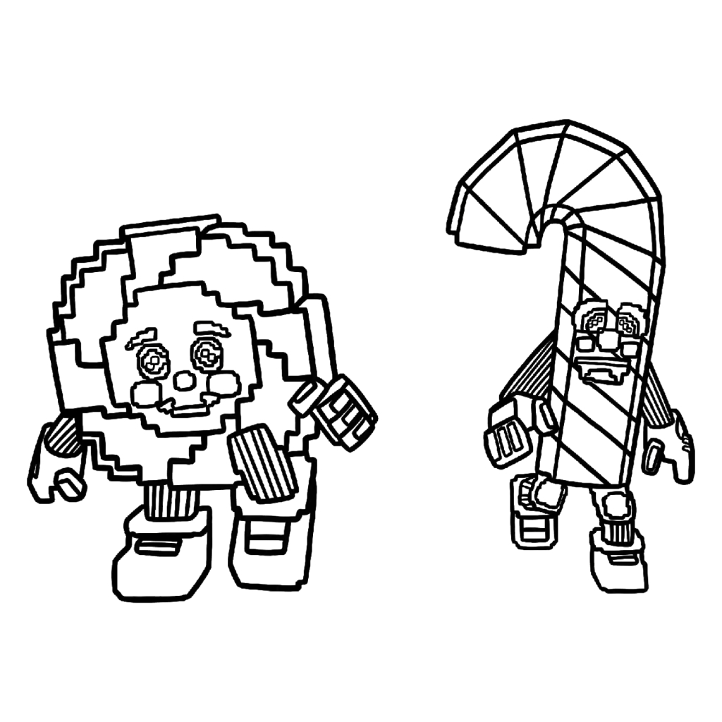 Los Candies 5 páginas para colorear Los Candies imprimibles gratis