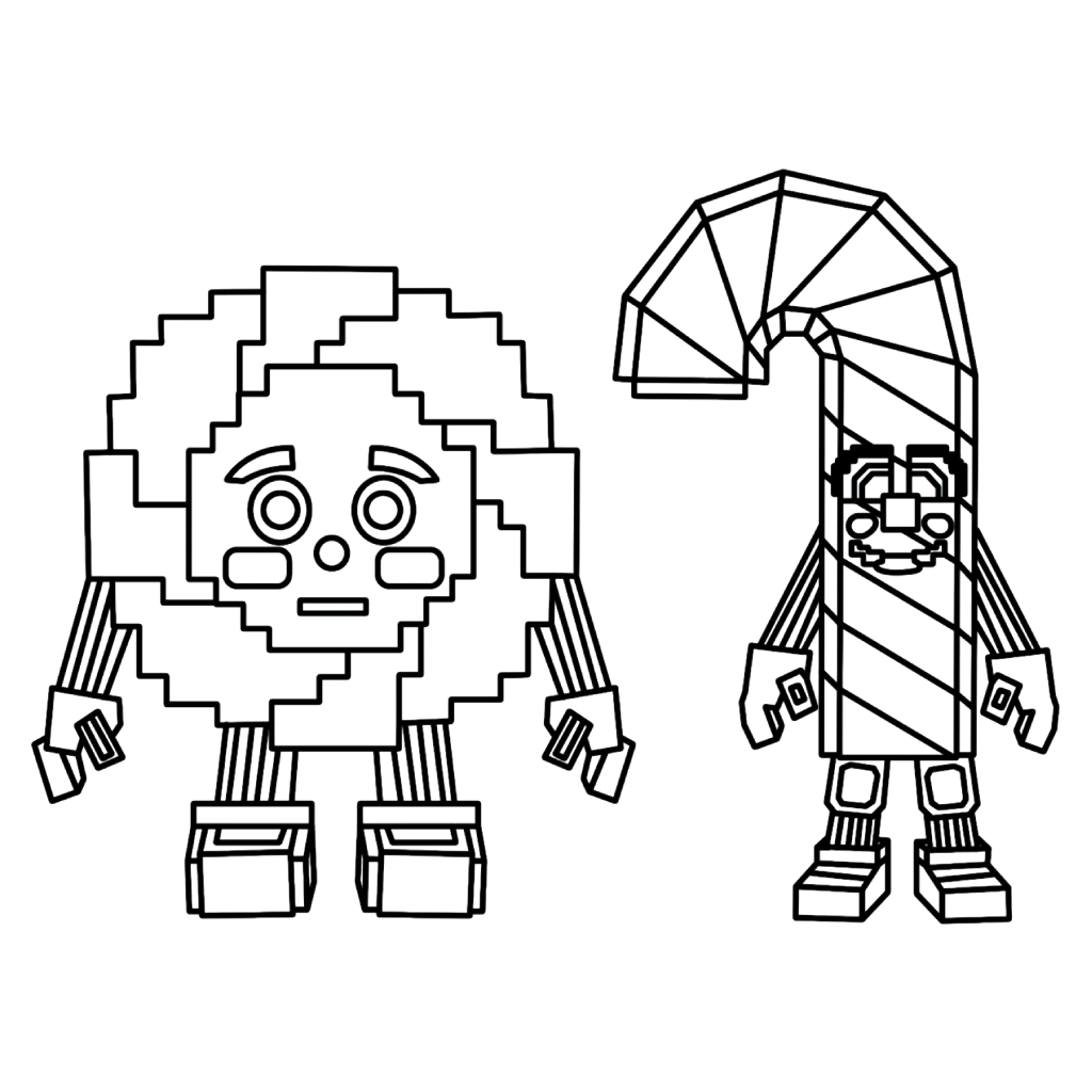 Los Candies 6 colorear páginas de Los Candies