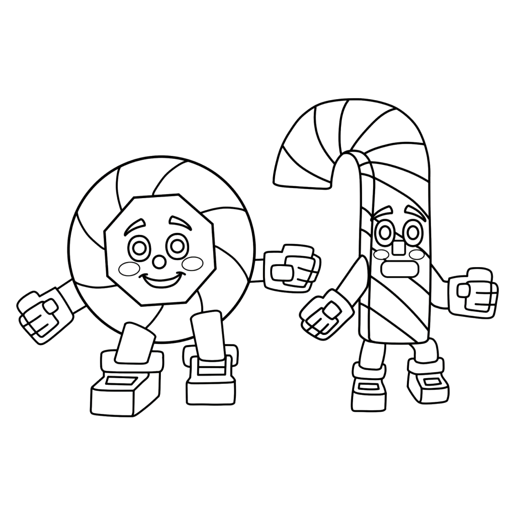 Los Candies 7 páginas para colorear gratis Los Candies para niños