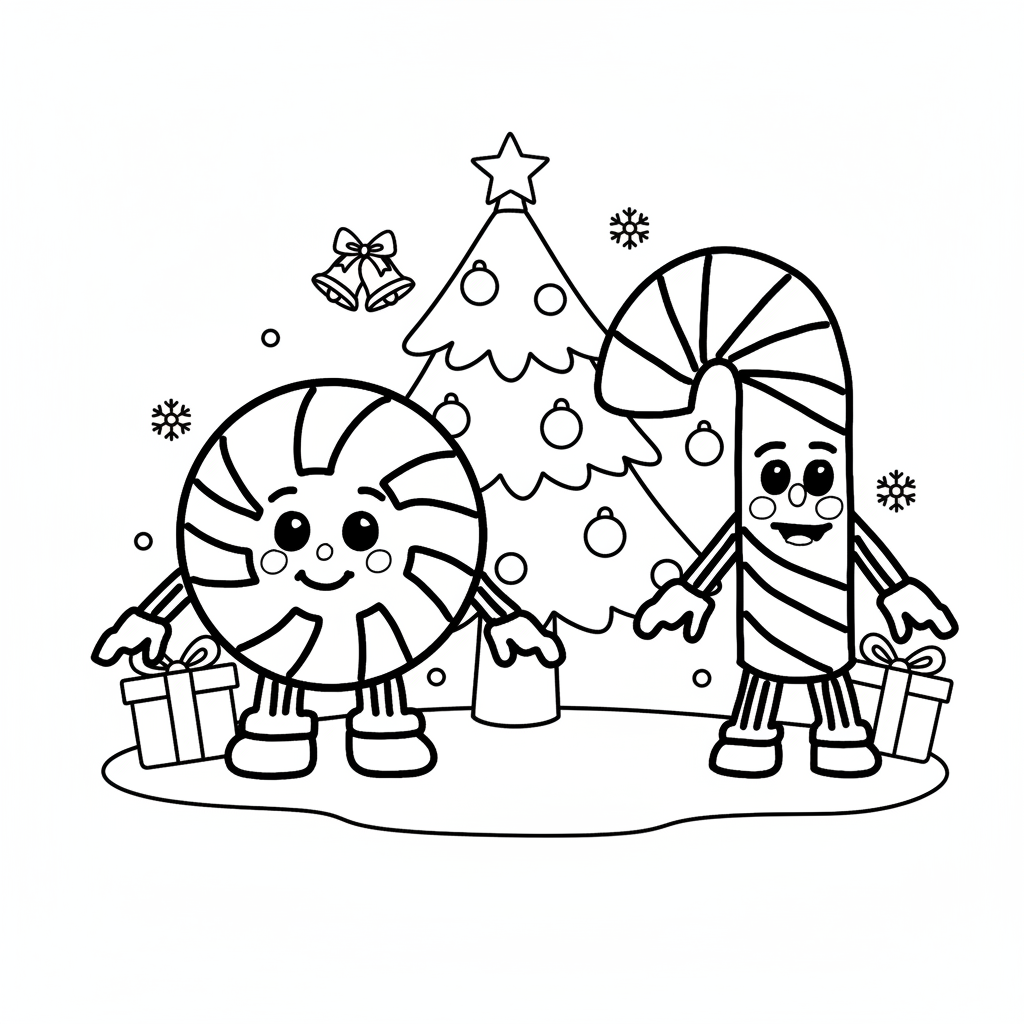 Los Candies 9 lindas páginas para colorear Los Candies